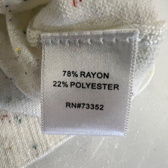 It's Our Time Women's Lightweight Sweater Criss Cross Back Speckled Sz Small New - Picture 9 of 9